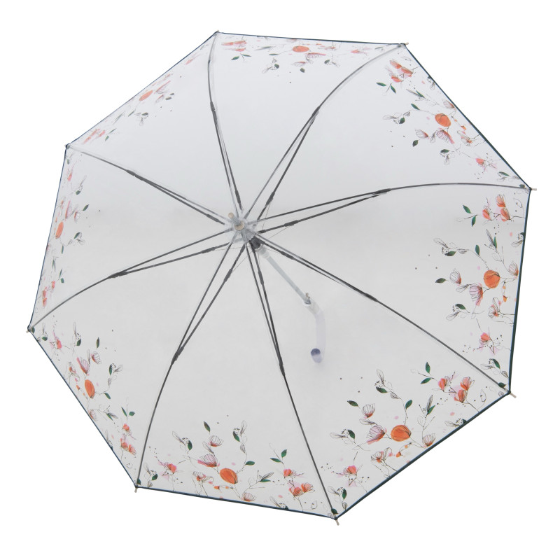 DOPPLER vihmavari Transparent Floral 74054