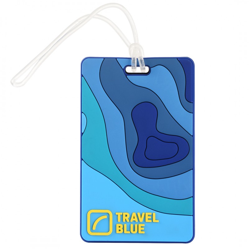 TRAVEL BLUE pagasi märgis Maps I.D. Tag 104